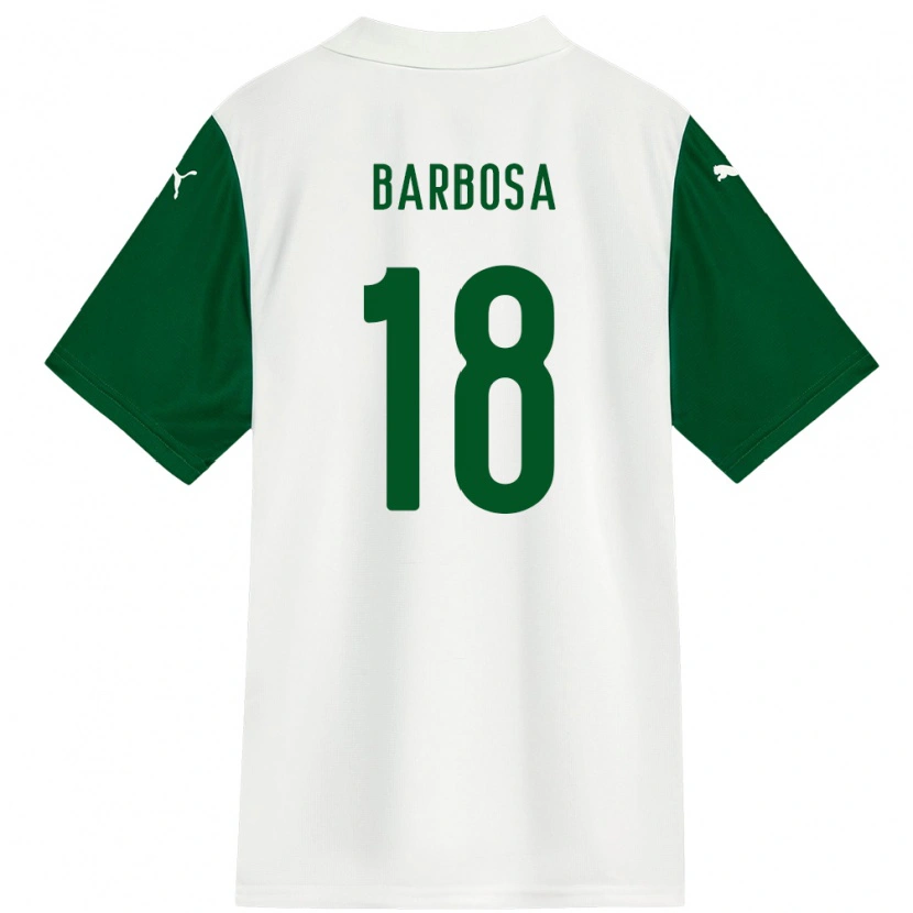 Danxen Niño Camiseta Danilo Barbosa #18 Verde Blanco 2ª Equipación 2025/26 La Camisa