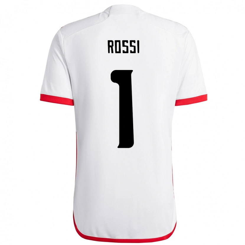 Danxen Niño Camiseta Agustín Rossi #1 Rojo Negro 2ª Equipación 2025/26 La Camisa