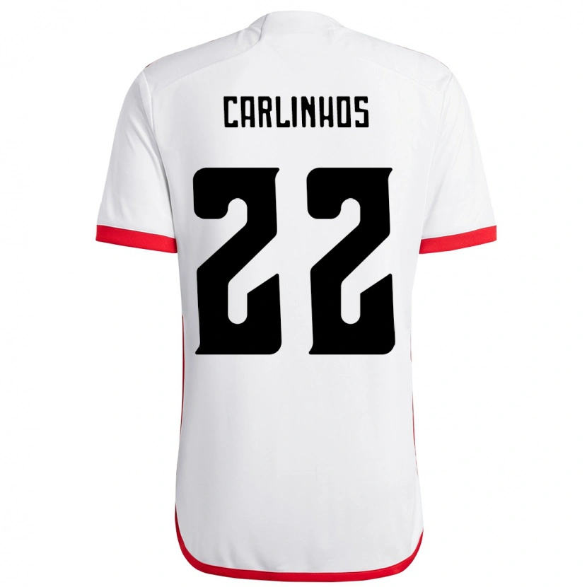 Danxen Niño Camiseta Carlinhos #22 Rojo Negro 2ª Equipación 2025/26 La Camisa