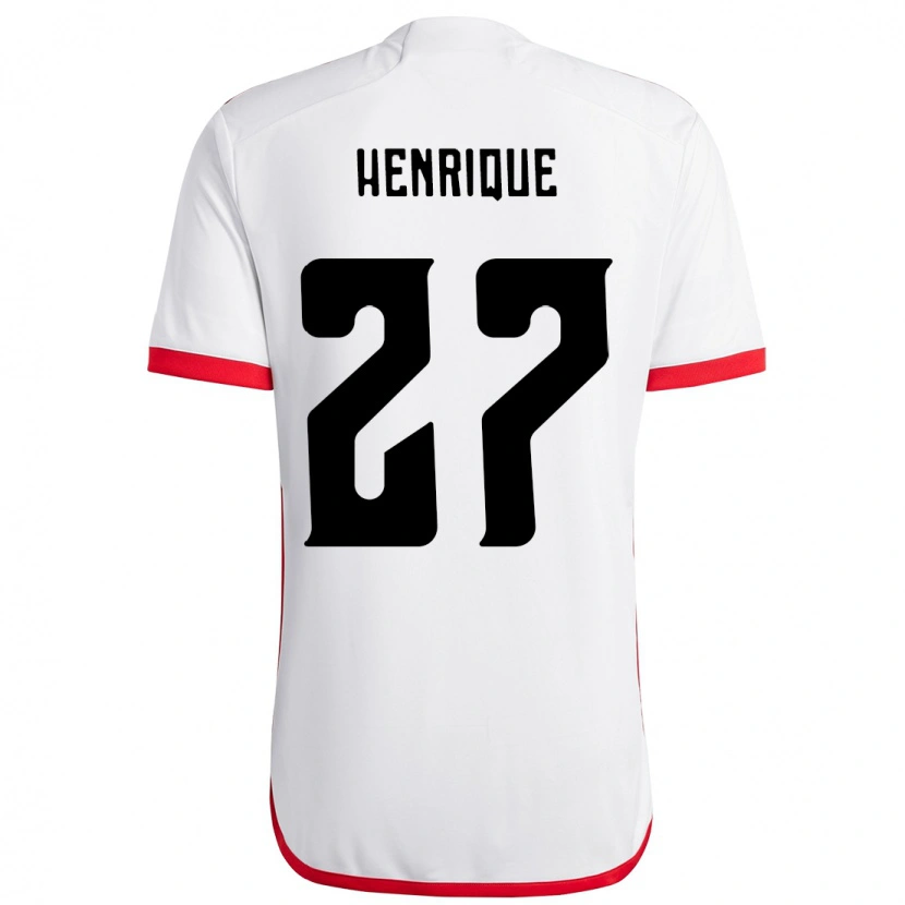 Danxen Niño Camiseta Bruno Henrique #27 Rojo Negro 2ª Equipación 2025/26 La Camisa