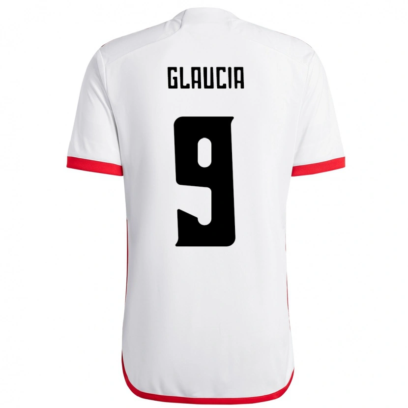 Danxen Niño Camiseta Glaucia #9 Rojo Negro 2ª Equipación 2025/26 La Camisa