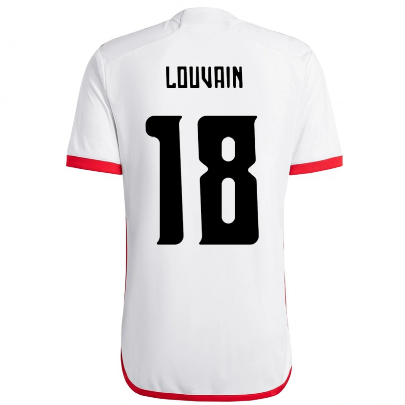 Danxen Niño Camiseta Gaby Louvain #18 Rojo Negro 2ª Equipación 2025/26 La Camisa