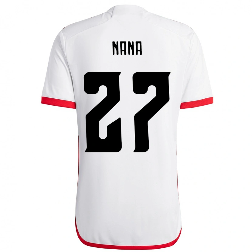 Danxen Niño Camiseta Naná #27 Rojo Negro 2ª Equipación 2025/26 La Camisa