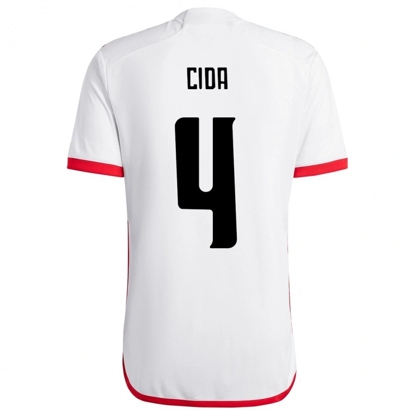 Danxen Niño Camiseta Cida #4 Rojo Negro 2ª Equipación 2025/26 La Camisa