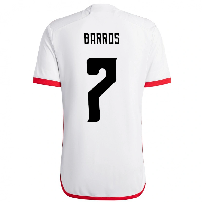 Danxen Niño Camiseta Rafa Barros #7 Rojo Negro 2ª Equipación 2025/26 La Camisa