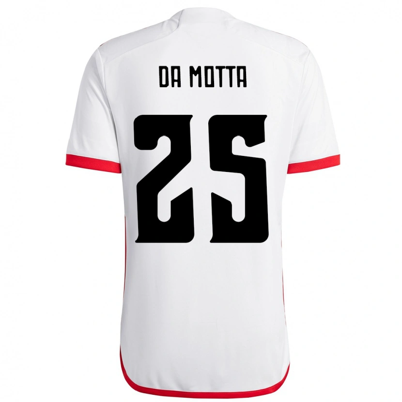 Danxen Niño Camiseta Piris Da Motta #25 Rojo Negro 2ª Equipación 2025/26 La Camisa