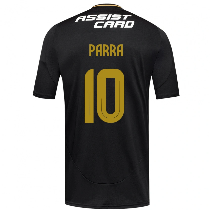 Danxen Niño Camiseta Pablo Parra #10 Negro Blanco 2ª Equipación 2025/26 La Camisa