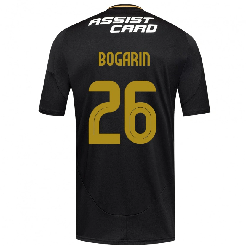 Danxen Niño Camiseta Dahiana Bogarín #26 Negro Blanco Amarillo 2ª Equipación 2025/26 La Camisa