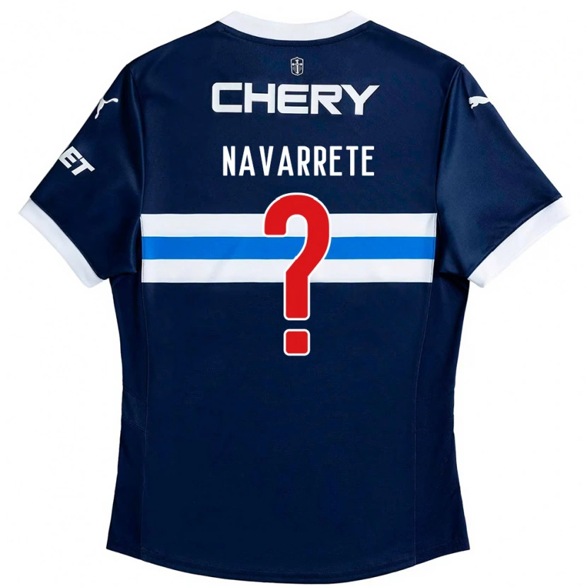 Danxen Niño Camiseta Carlos Navarrete #0 Negro Azul 2ª Equipación 2025/26 La Camisa