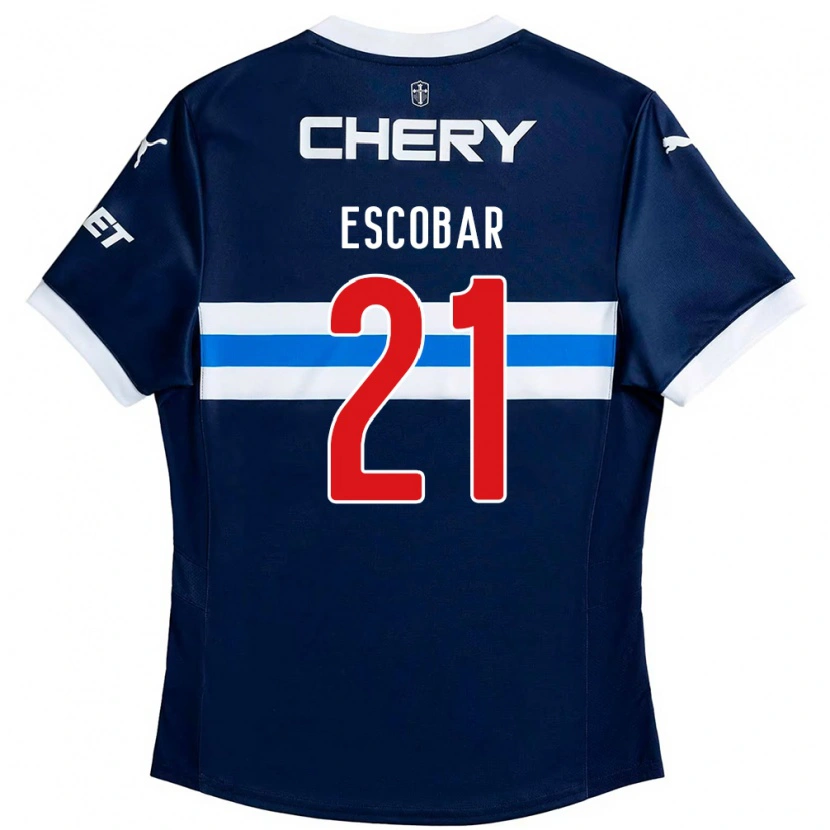 Danxen Niño Camiseta Dylan Escobar #21 Negro Azul 2ª Equipación 2025/26 La Camisa