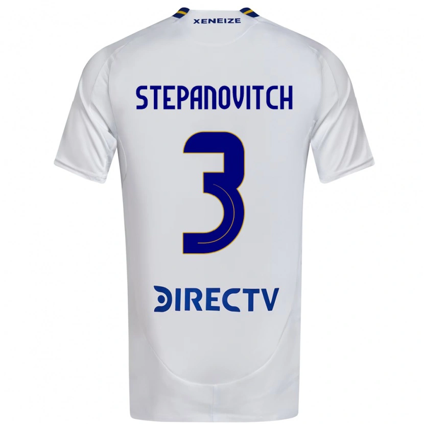 Danxen Niño Camiseta Nicolás Stepanovitch #3 Blanco Azul 2ª Equipación 2025/26 La Camisa