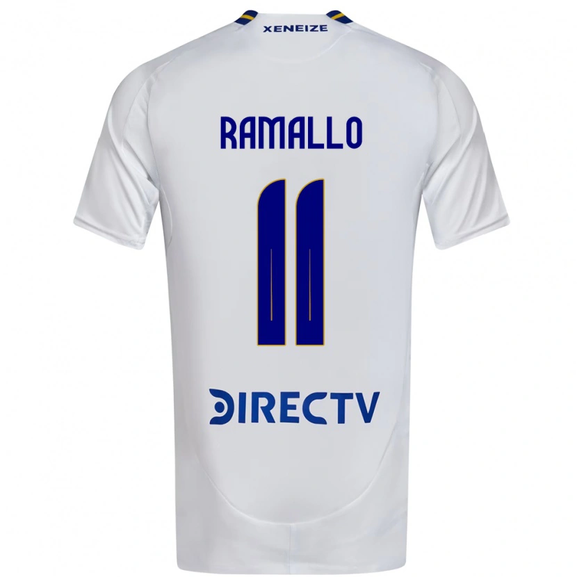 Danxen Niño Camiseta Yael Ramallo #11 Blanco Azul 2ª Equipación 2025/26 La Camisa