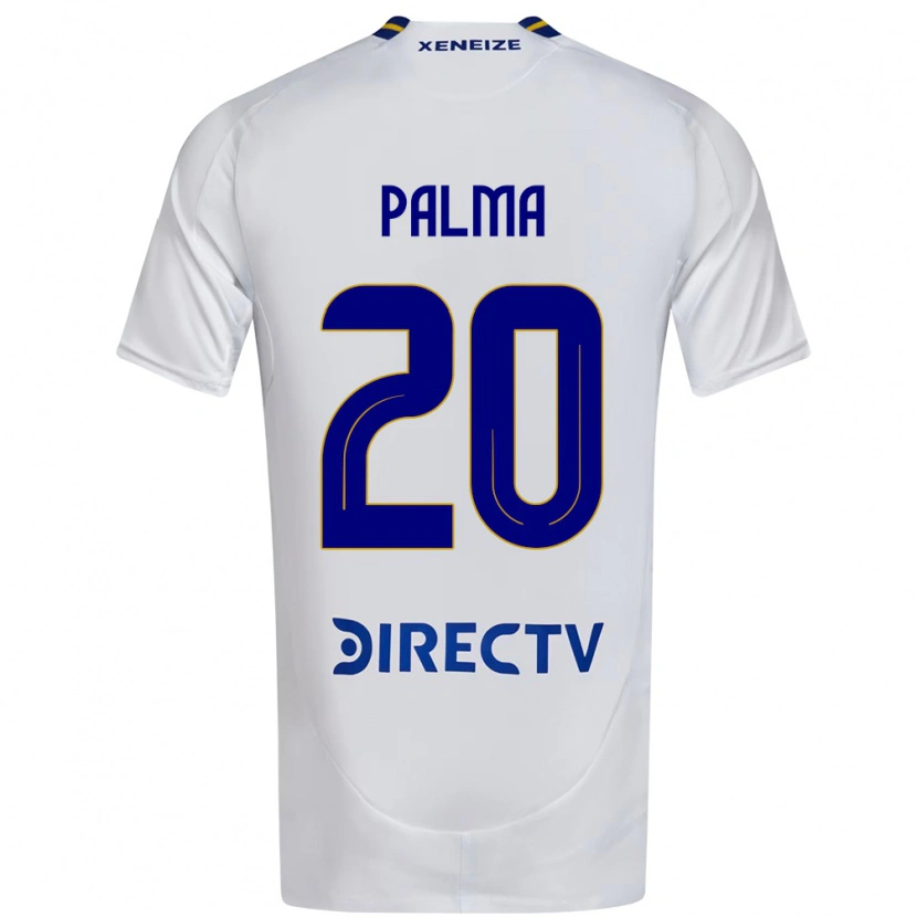 Danxen Niño Camiseta Lucas Palma #20 Blanco Azul 2ª Equipación 2025/26 La Camisa