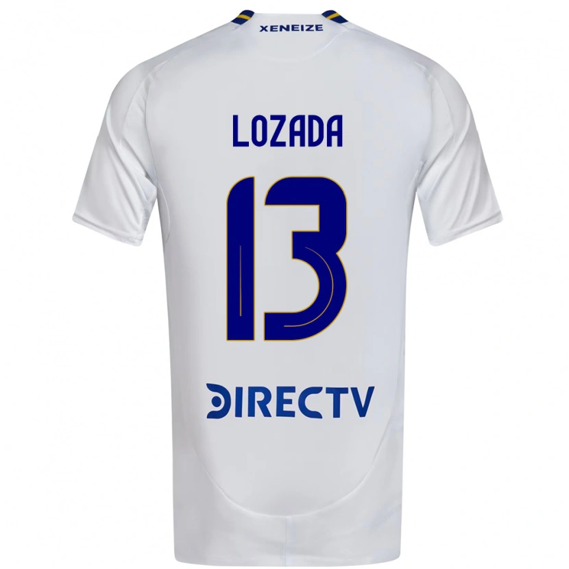Danxen Niño Camiseta Rocío Lozada #13 Blanco Azul 2ª Equipación 2025/26 La Camisa