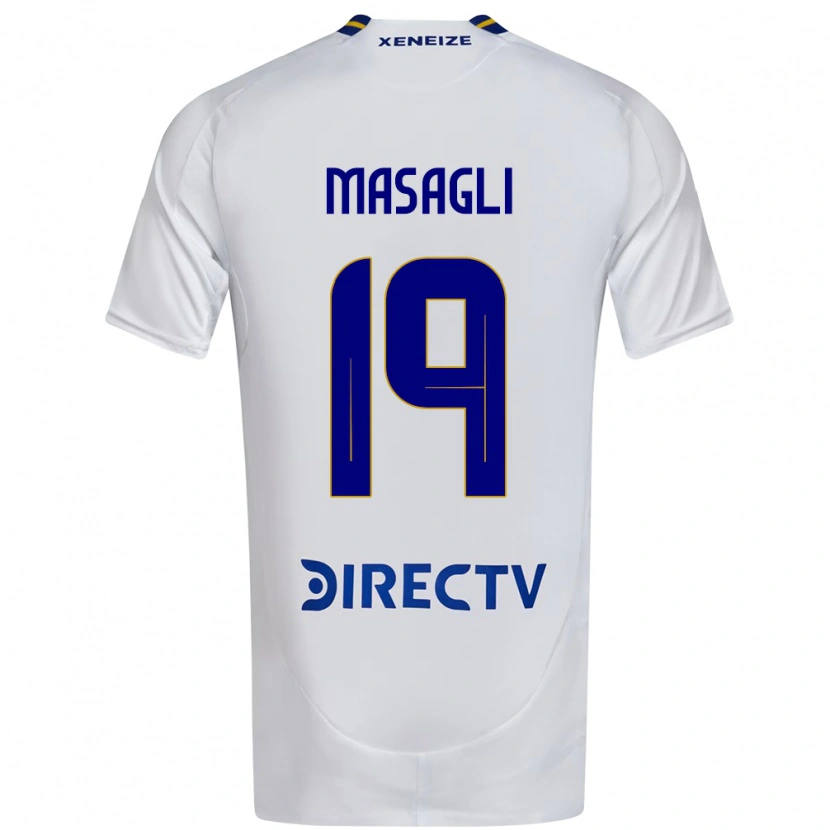 Danxen Niño Camiseta Yohana Masagli #19 Blanco Azul 2ª Equipación 2025/26 La Camisa