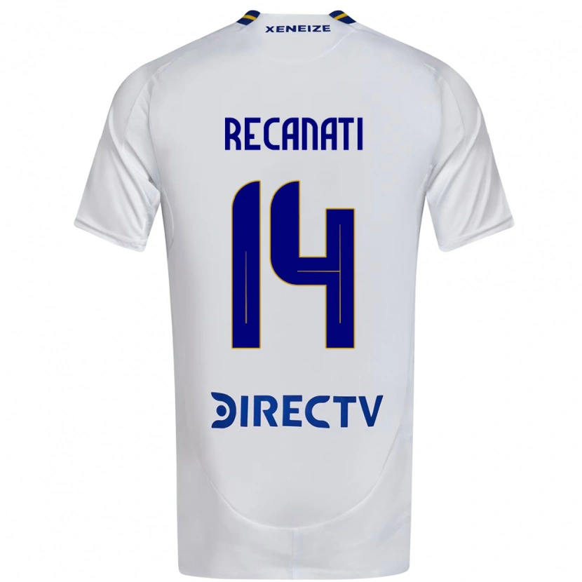 Danxen Niño Camiseta Bianca Recanati #14 Blanco Azul 2ª Equipación 2025/26 La Camisa