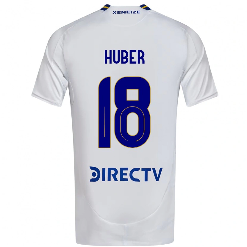 Danxen Niño Camiseta Clarisa Huber #18 Blanco Azul 2ª Equipación 2025/26 La Camisa