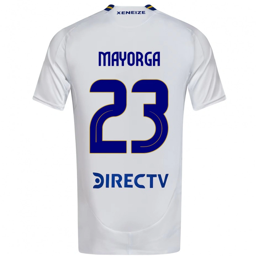 Danxen Niño Camiseta Miriam Mayorga #23 Blanco Azul 2ª Equipación 2025/26 La Camisa