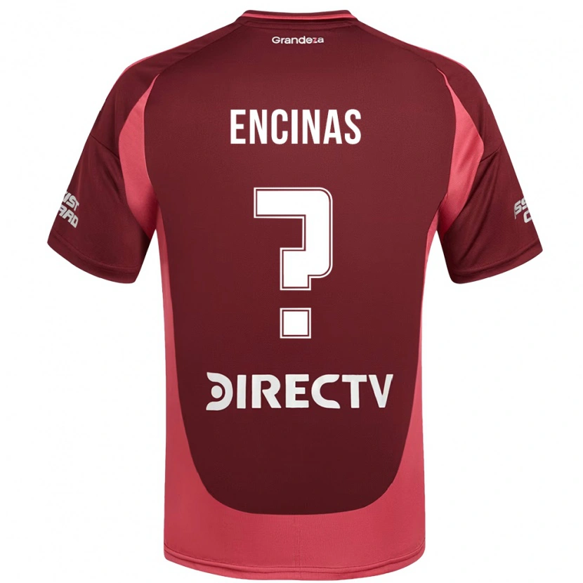 Danxen Niño Camiseta Axel Encinas #0 Blanco Rojo 2ª Equipación 2025/26 La Camisa