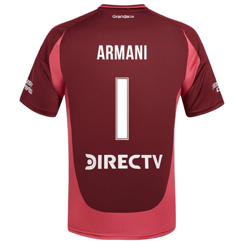 Danxen Niño Camiseta Franco Armani #1 Blanco Rojo 2ª Equipación 2025/26 La Camisa