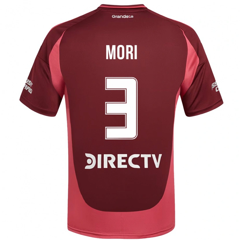 Danxen Niño Camiseta Ramiro Funes Mori #3 Blanco Rojo 2ª Equipación 2025/26 La Camisa