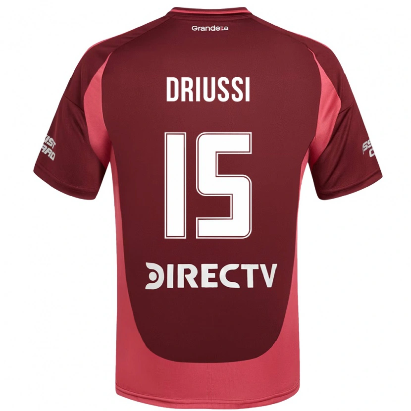 Danxen Niño Camiseta Sebastián Driussi #15 Borgoña Magenta 2ª Equipación 2025/26 La Camisa