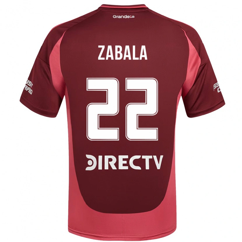 Danxen Niño Camiseta Daniel Zabala #22 Blanco Rojo 2ª Equipación 2025/26 La Camisa