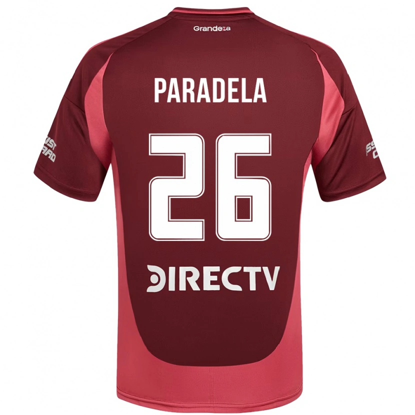 Danxen Niño Camiseta Jose Paradela #26 Borgoña Magenta 2ª Equipación 2025/26 La Camisa
