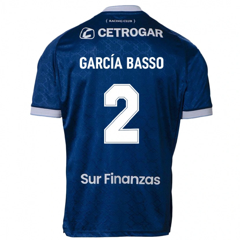 Danxen Niño Camiseta Agustín García Basso #2 Azul Oscuro 2ª Equipación 2025/26 La Camisa
