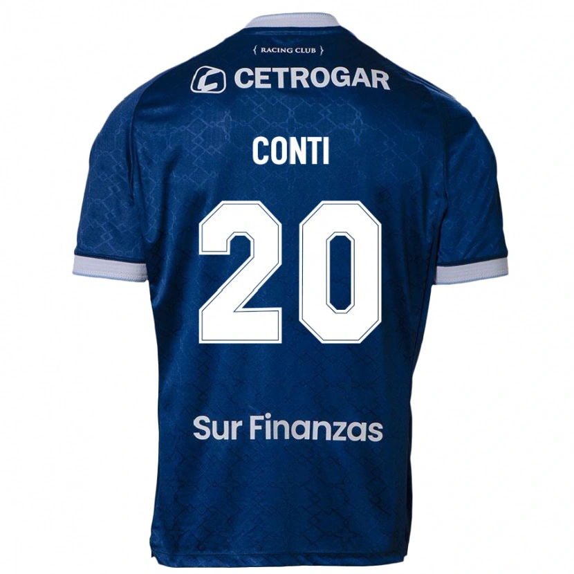 Danxen Niño Camiseta Germán Conti #20 Azul Oscuro 2ª Equipación 2025/26 La Camisa