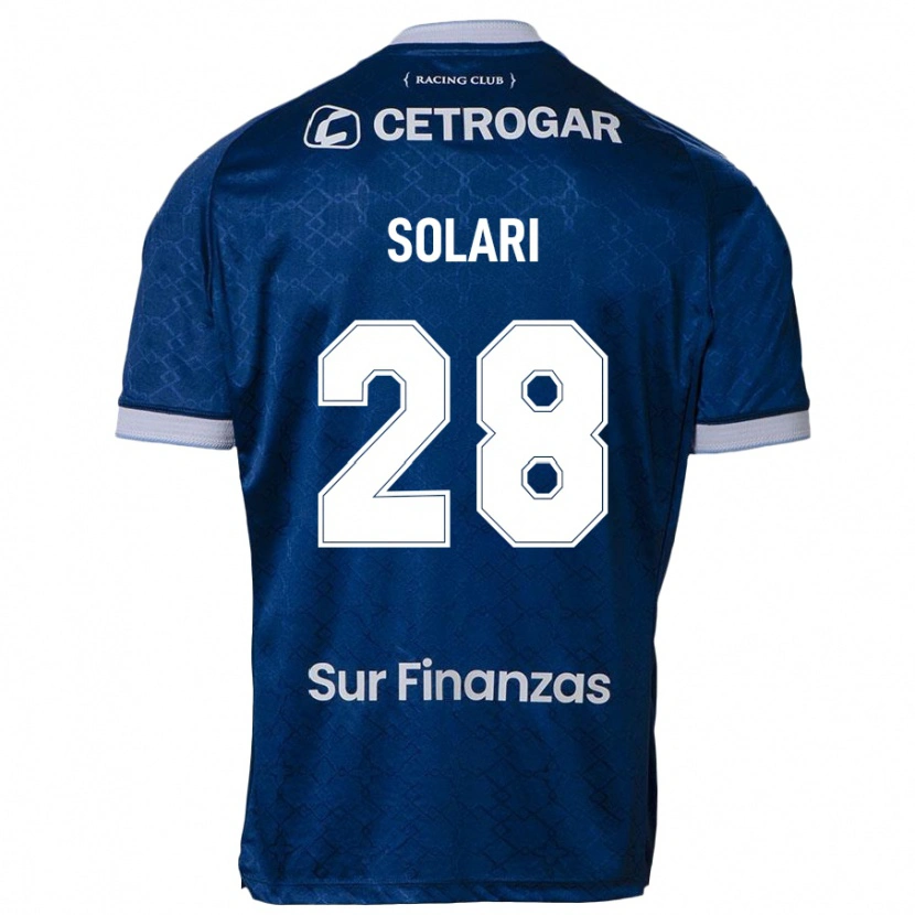 Danxen Niño Camiseta Santiago Solari #28 Azul Oscuro 2ª Equipación 2025/26 La Camisa