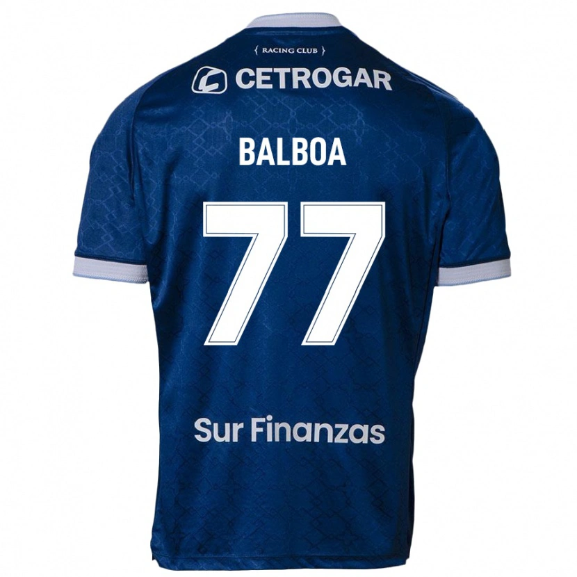 Danxen Niño Camiseta Adrián Balboa #77 Azul Oscuro 2ª Equipación 2025/26 La Camisa