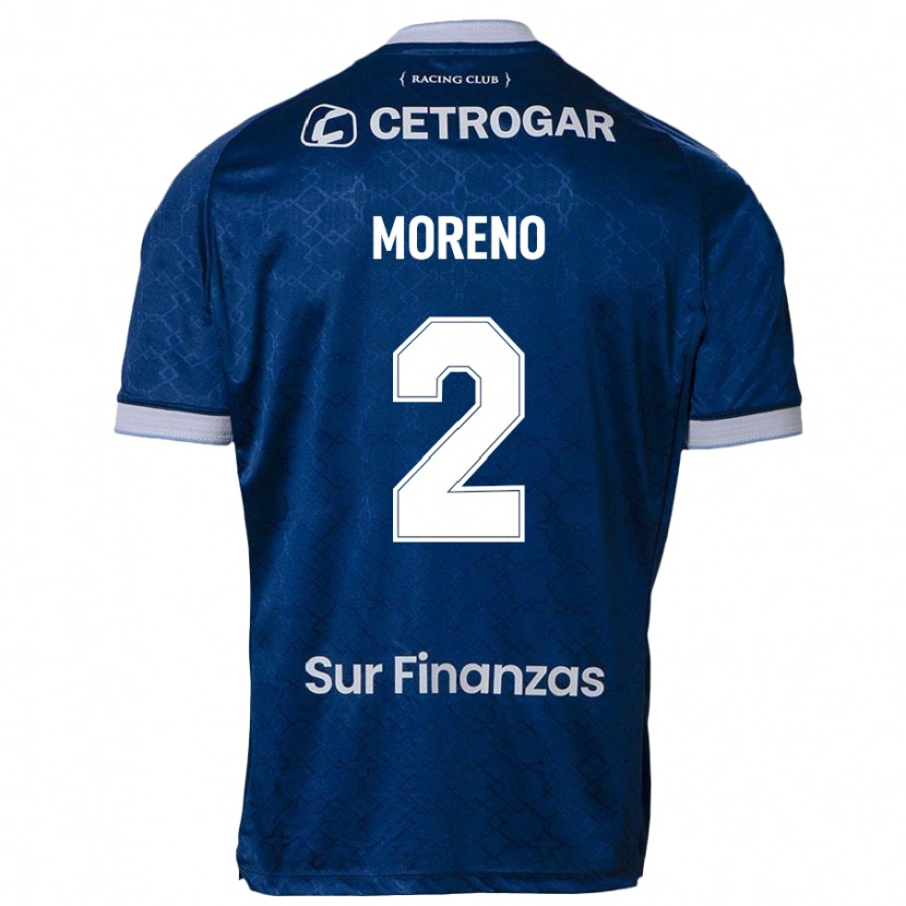 Danxen Niño Camiseta Melina Moreno #2 Azul Oscuro 2ª Equipación 2025/26 La Camisa