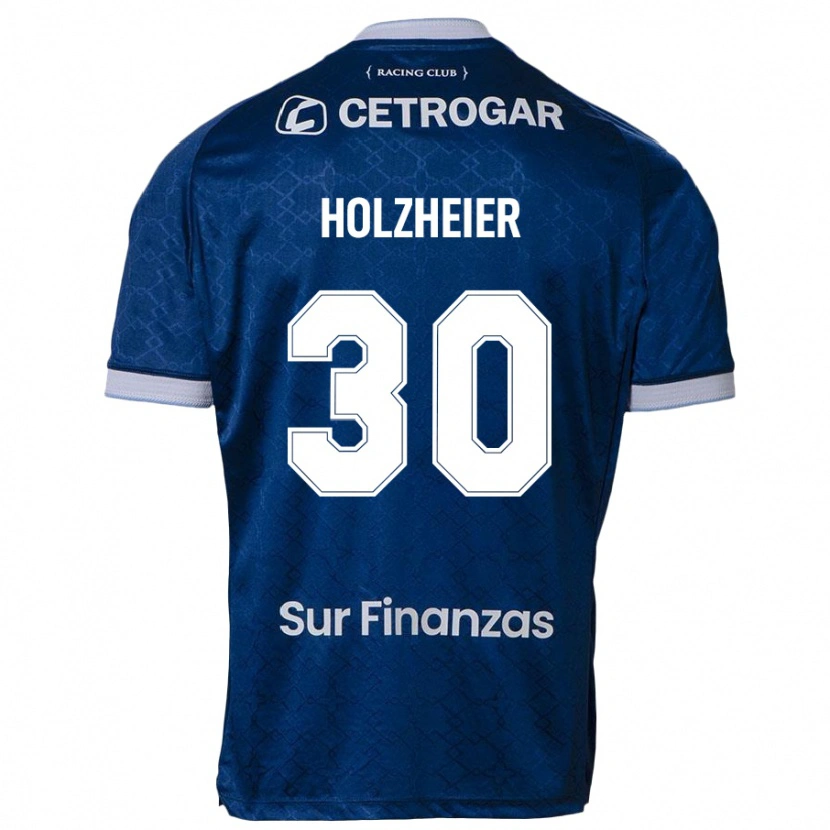Danxen Niño Camiseta Agostina Holzheier #30 Azul Oscuro 2ª Equipación 2025/26 La Camisa