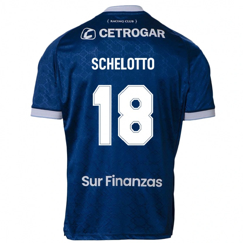 Danxen Niño Camiseta Ezequiel Schelotto #18 Azul Oscuro 2ª Equipación 2025/26 La Camisa