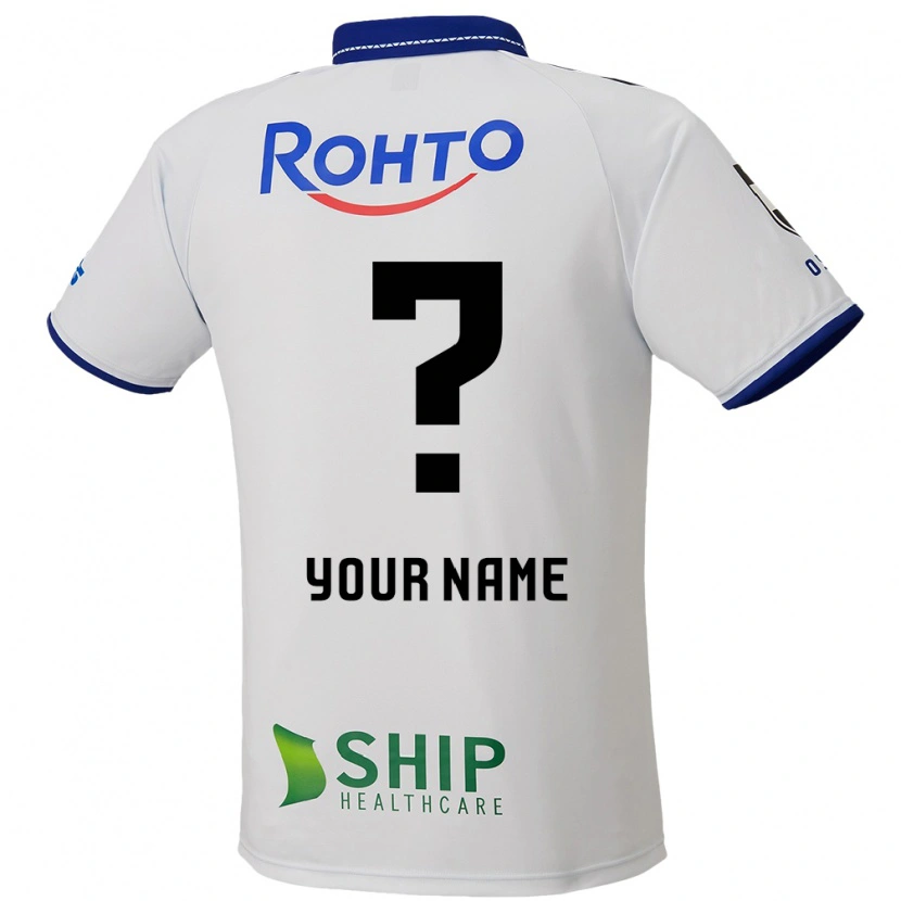 Danxen Niño Camiseta Su Nombre #0 Azul Blanco Negro 2ª Equipación 2025/26 La Camisa