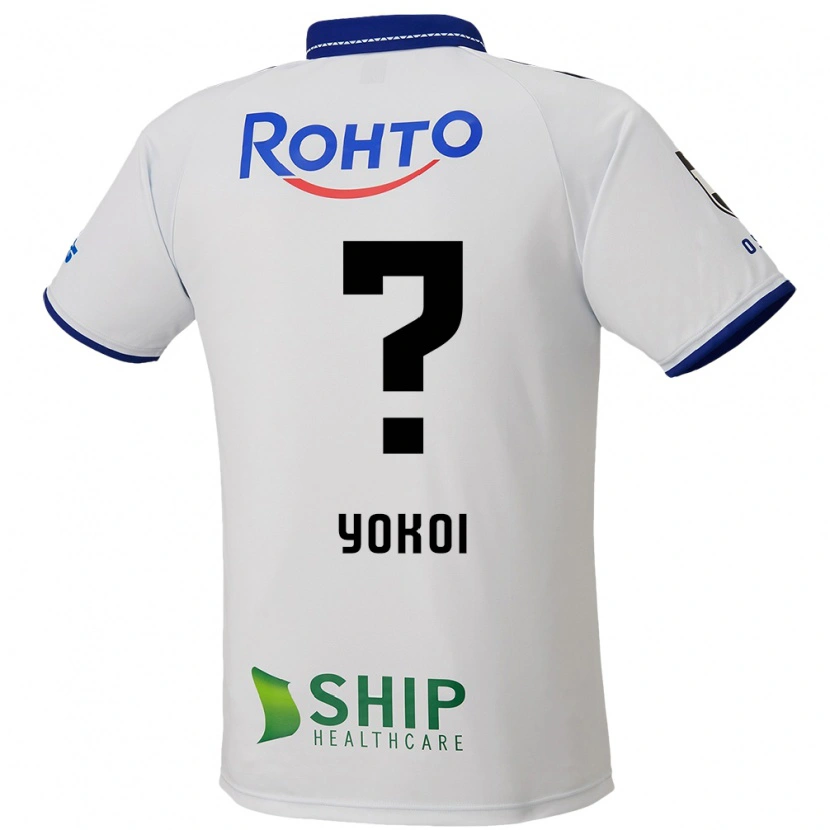 Danxen Niño Camiseta Yuya Yokoi #0 Azul Blanco Negro 2ª Equipación 2025/26 La Camisa