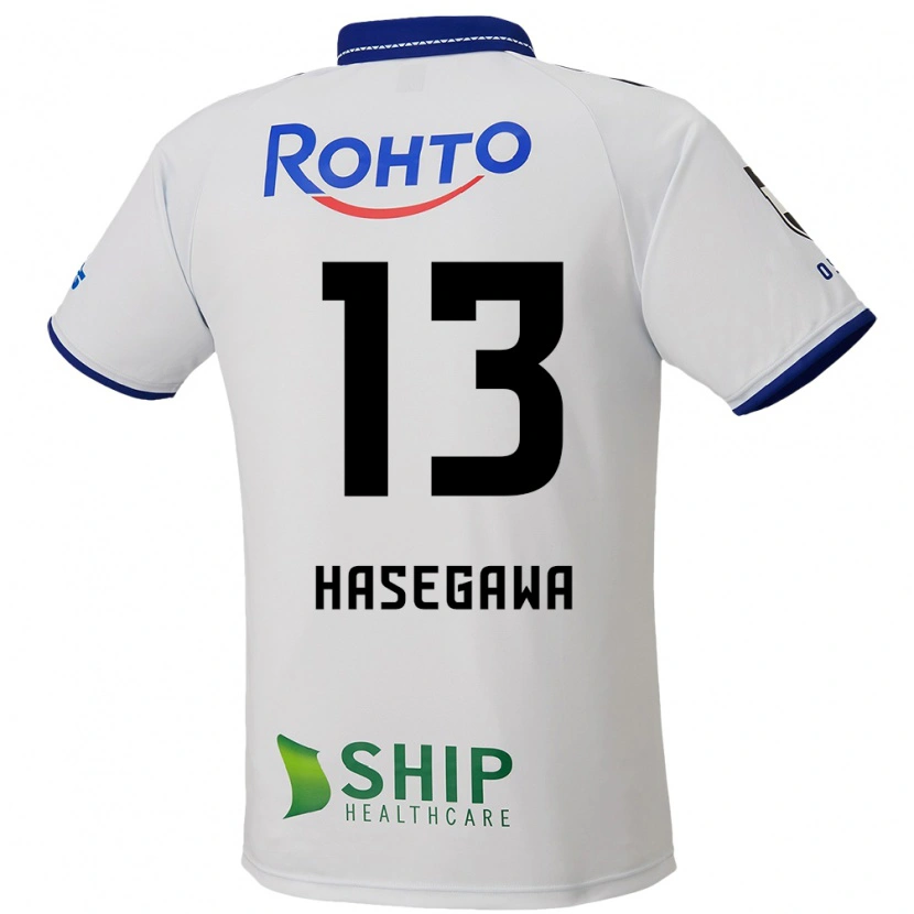 Danxen Niño Camiseta Kosei Hasegawa #13 Azul Blanco Negro 2ª Equipación 2025/26 La Camisa