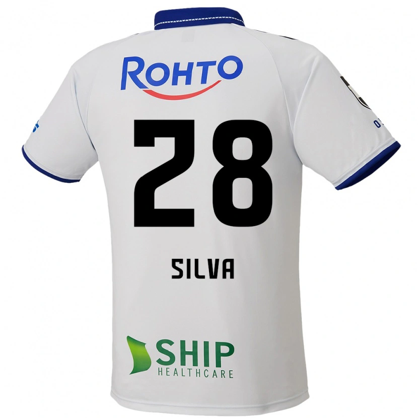 Danxen Niño Camiseta Wellington Silva #28 Azul Blanco Negro 2ª Equipación 2025/26 La Camisa