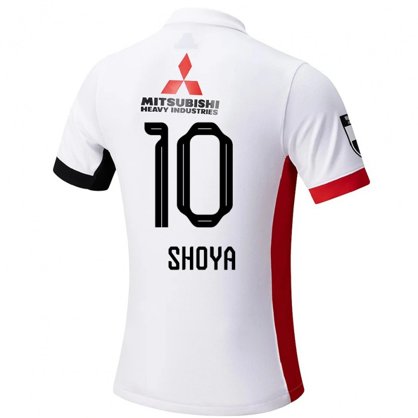 Danxen Niño Camiseta Shoya Nakajima #10 Rojo Blanco 2ª Equipación 2025/26 La Camisa