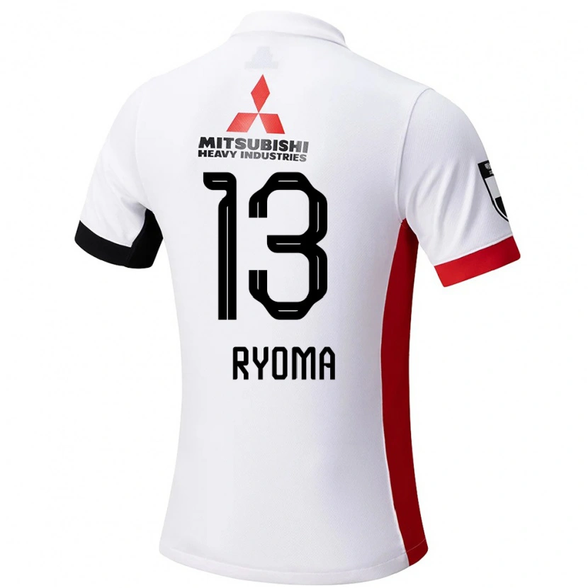 Danxen Niño Camiseta Ryoma Watanabe #13 Blanco Negro 2ª Equipación 2025/26 La Camisa