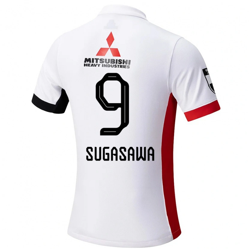 Danxen Niño Camiseta Yuika Sugasawa #9 Blanco Negro 2ª Equipación 2025/26 La Camisa