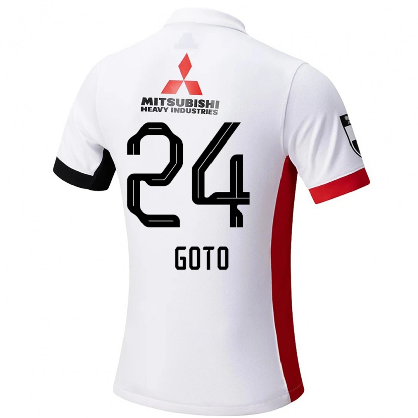 Danxen Niño Camiseta Wakaba Goto #24 Rojo Blanco 2ª Equipación 2025/26 La Camisa
