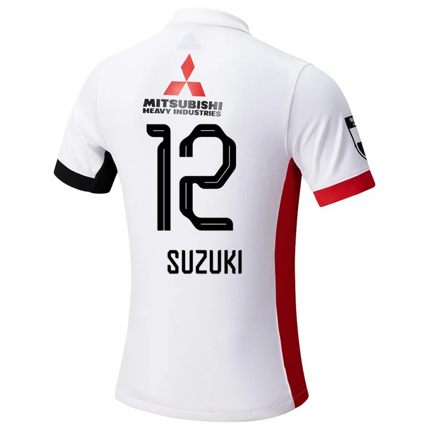 Danxen Niño Camiseta Zion Suzuki #12 Rojo Blanco 2ª Equipación 2025/26 La Camisa