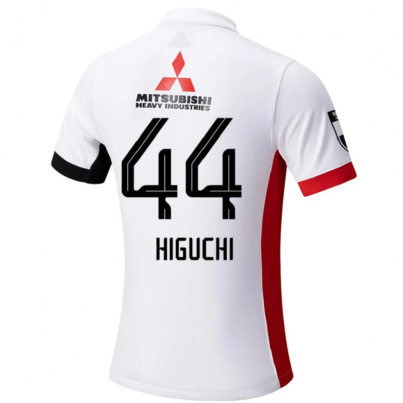 Danxen Niño Camiseta Yota Higuchi #44 Blanco Negro 2ª Equipación 2025/26 La Camisa