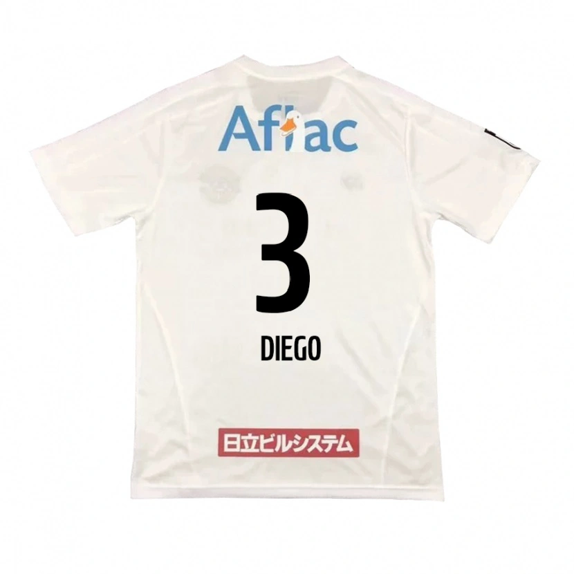 Danxen Niño Camiseta Diego #3 Negro Amarillo 2ª Equipación 2025/26 La Camisa