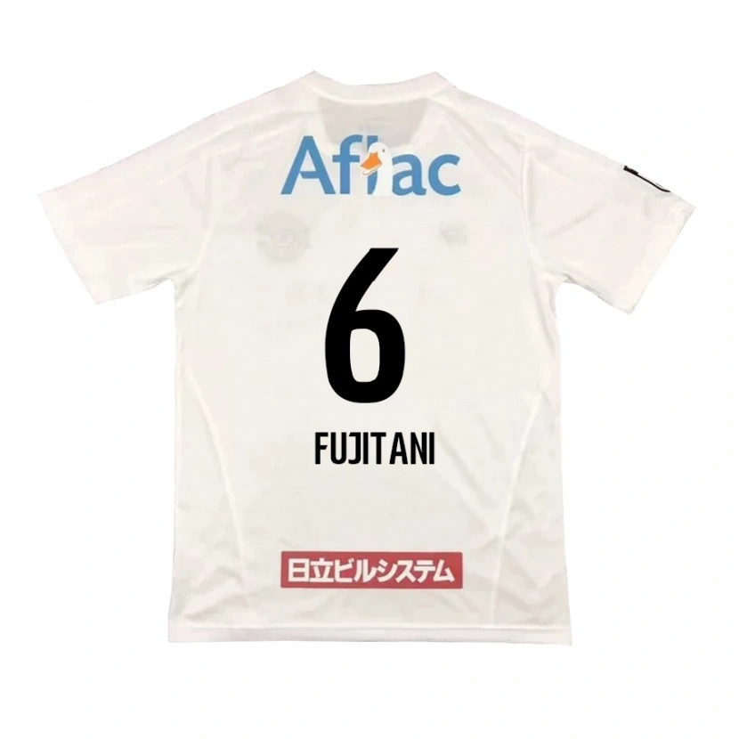 Danxen Niño Camiseta Atsuto Fujitani #6 Negro Amarillo 2ª Equipación 2025/26 La Camisa