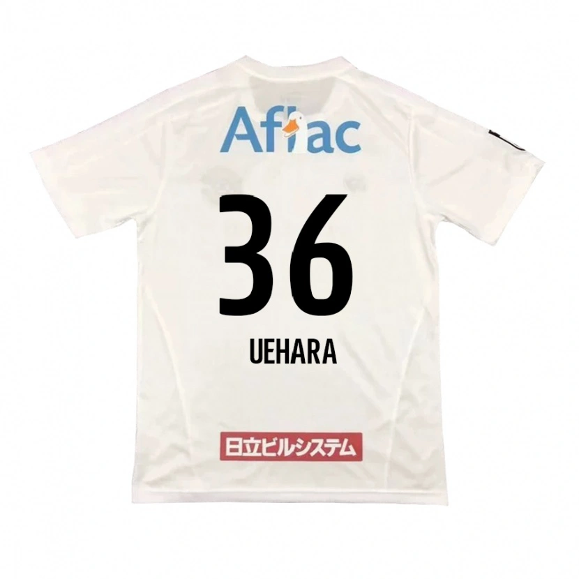 Danxen Niño Camiseta Reo Uehara #36 Negro Amarillo 2ª Equipación 2025/26 La Camisa
