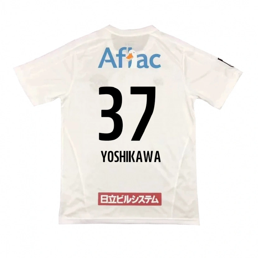 Danxen Niño Camiseta Haruto Yoshikawa #37 Negro Amarillo 2ª Equipación 2025/26 La Camisa