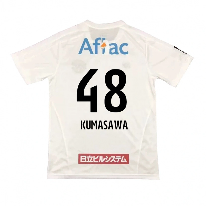 Danxen Niño Camiseta Kazuki Kumasawa #48 Negro Amarillo 2ª Equipación 2025/26 La Camisa